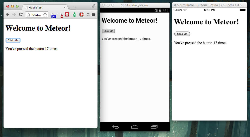 Meteor with Cordova